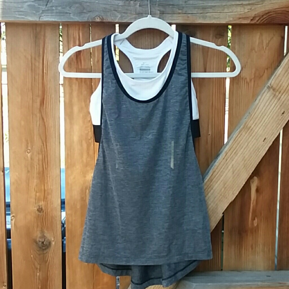Nike Dri fit workout tank top gray xs